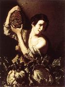 SALINI, Tommaso Boy with a Flask and Cabbages oil painting